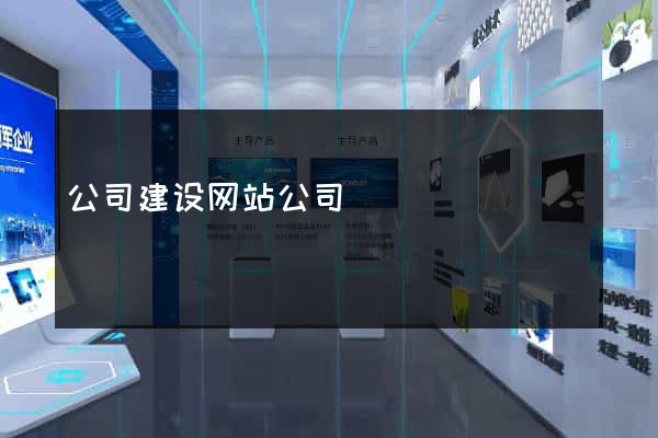 公司建设网站公司