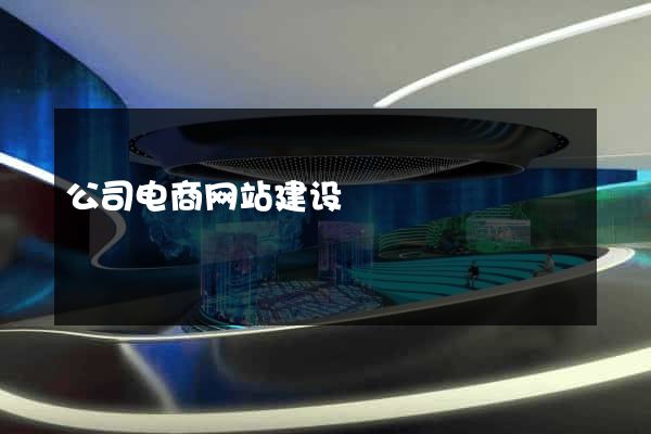 公司电商网站建设