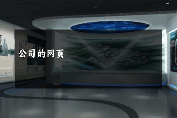 公司的网页