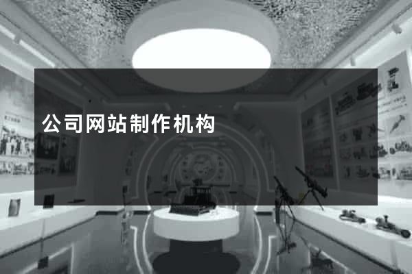 公司网站制作机构