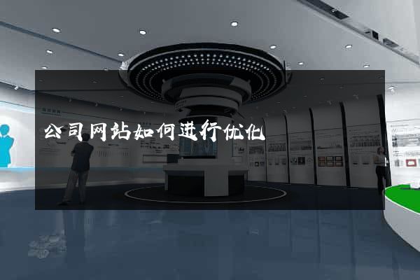 公司网站如何进行优化