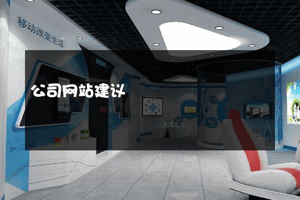 公司网站建议