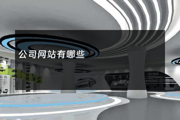 公司网站有哪些