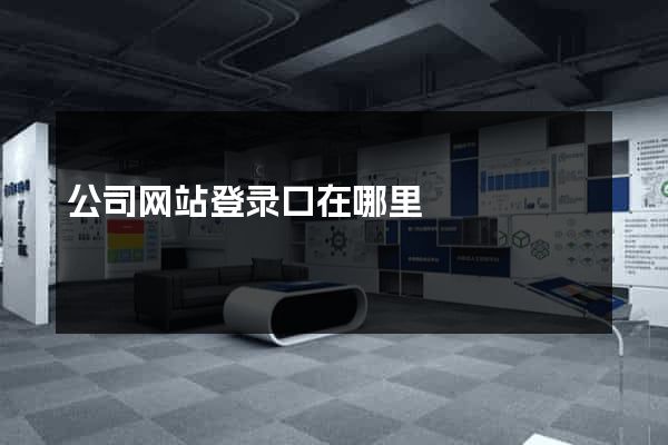 公司网站登录口在哪里