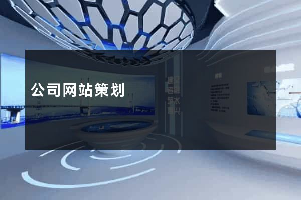 公司网站策划
