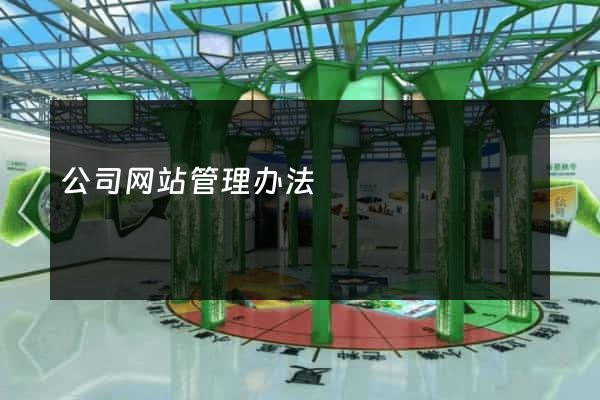 公司网站管理办法