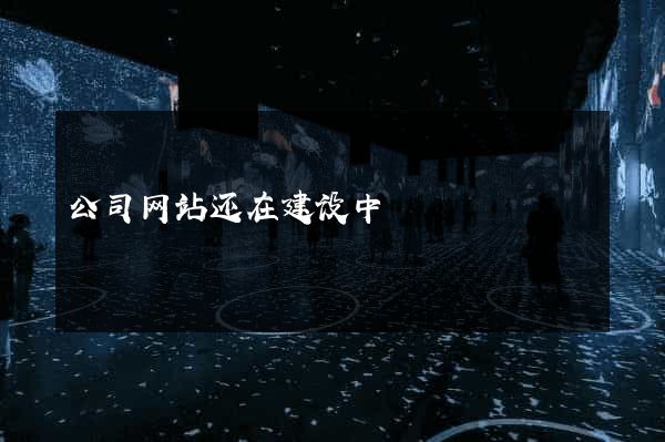 公司网站还在建设中
