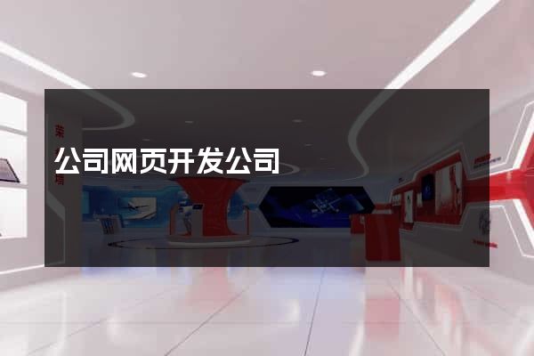 公司网页开发公司