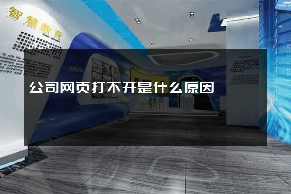 公司网页打不开是什么原因