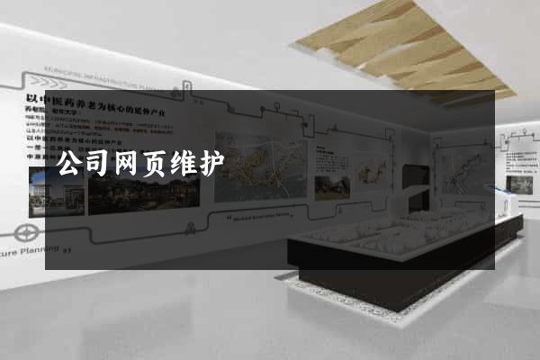 公司网页维护