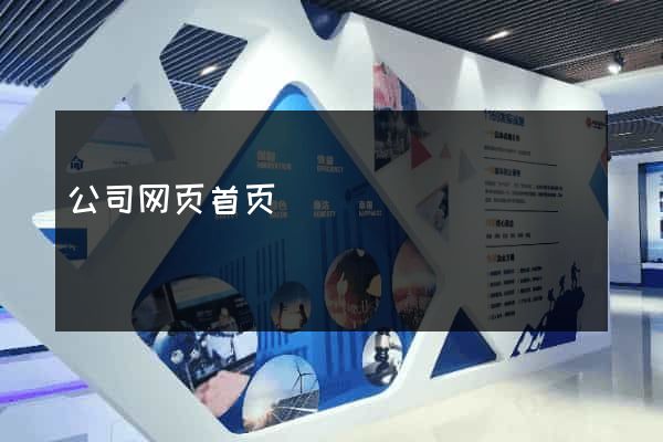 公司网页首页
