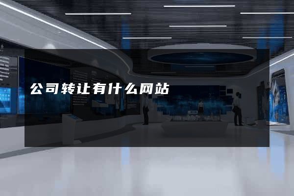 公司转让有什么网站