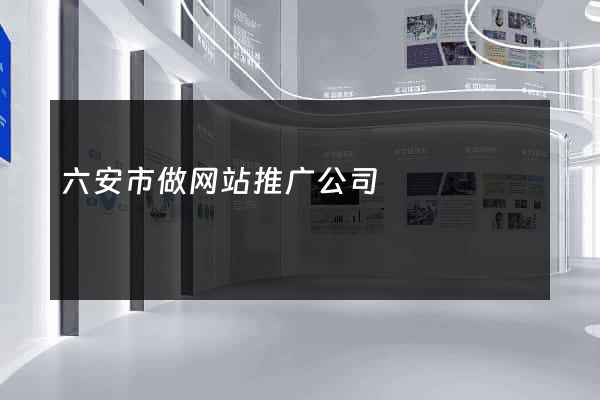 六安市做网站推广公司