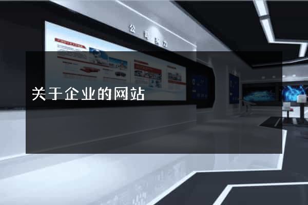 关于企业的网站