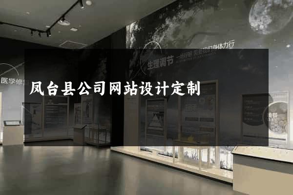 凤台县公司网站设计定制