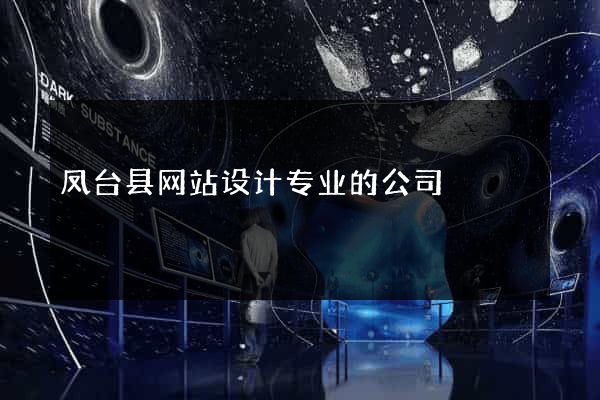 凤台县网站设计专业的公司