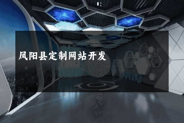 凤阳县定制网站开发