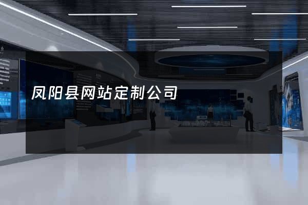 凤阳县网站定制公司