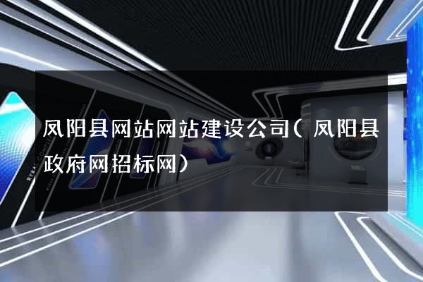 凤阳县网站网站建设公司(凤阳县政府网招标网)