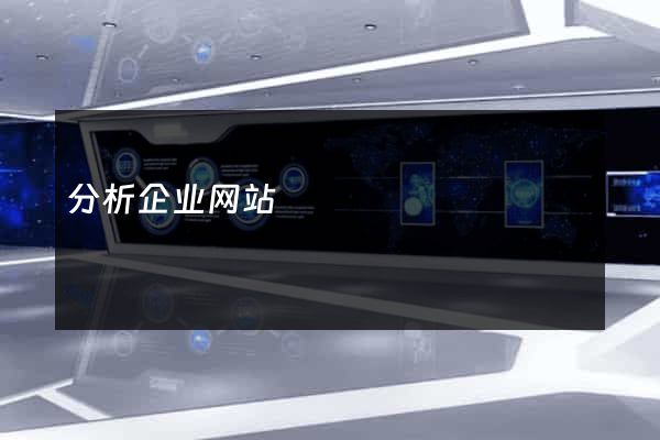 分析企业网站