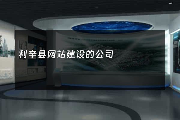 利辛县网站建设的公司