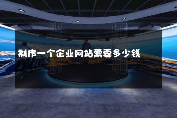 制作一个企业网站需要多少钱