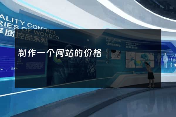 制作一个网站的价格