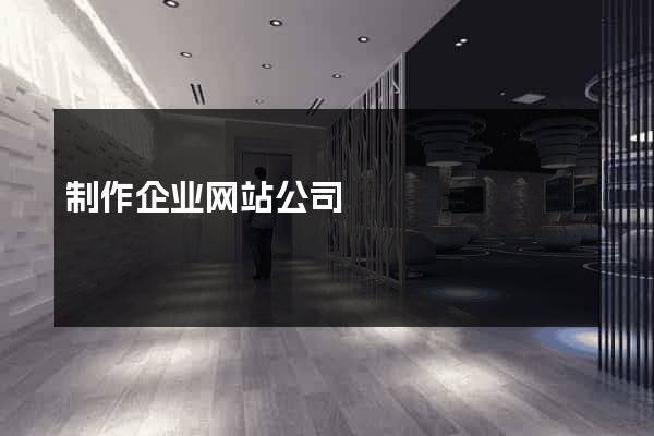 制作企业网站公司