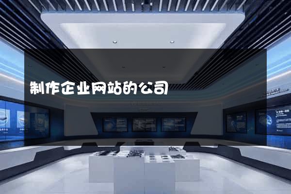 制作企业网站的公司
