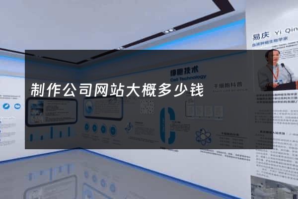 制作公司网站大概多少钱