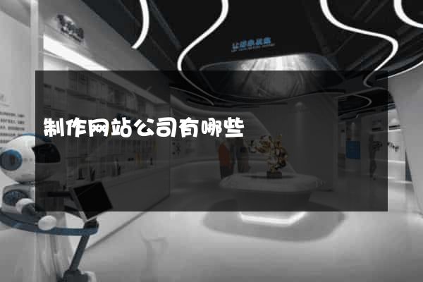 制作网站公司有哪些
