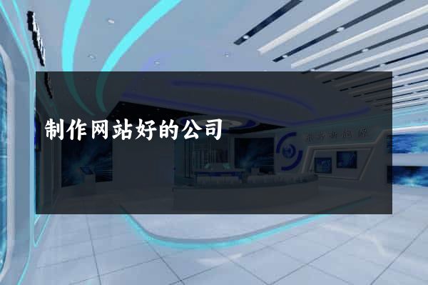 制作网站好的公司