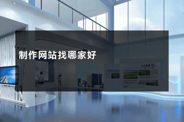 制作网站找哪家好