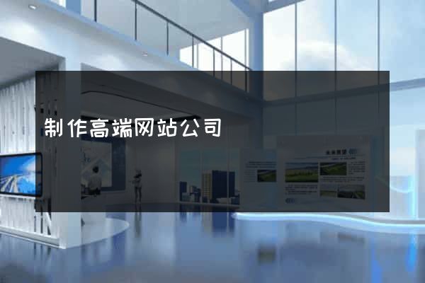 制作高端网站公司