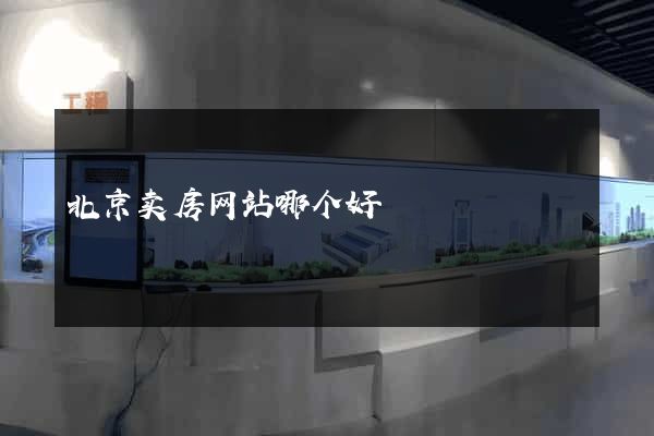 北京卖房网站哪个好