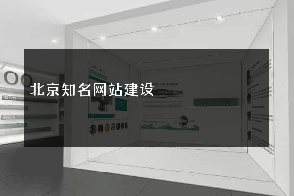 北京知名网站建设