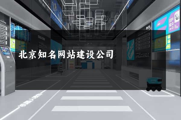 北京知名网站建设公司