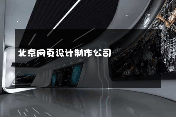 北京网页设计制作公司