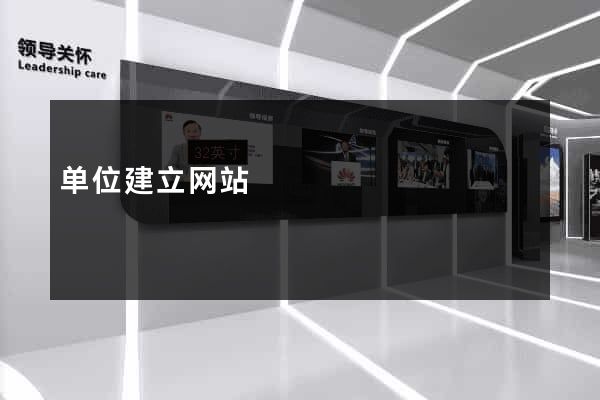 单位建立网站