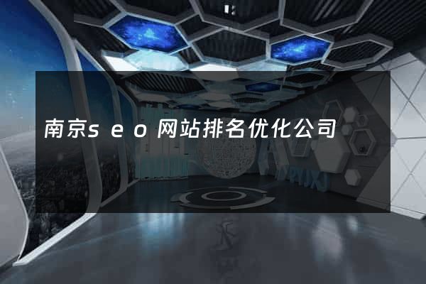 南京seo网站排名优化公司