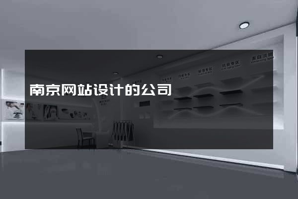 南京网站设计的公司