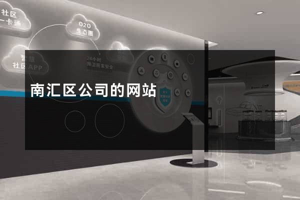 南汇区公司的网站