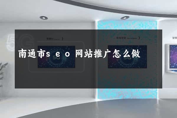 南通市seo网站推广怎么做