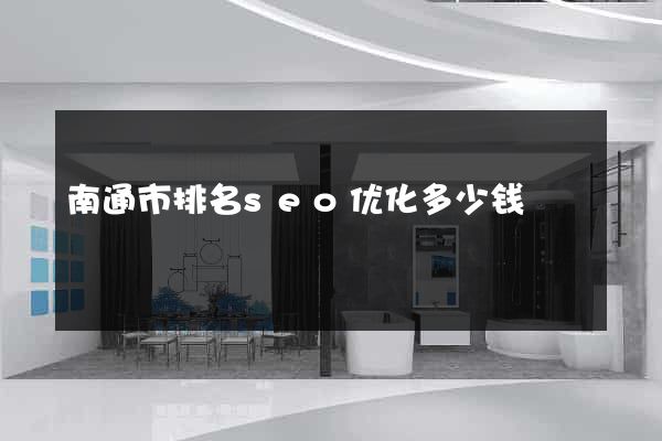 南通市排名seo优化多少钱