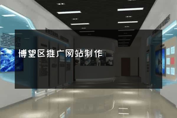 博望区推广网站制作