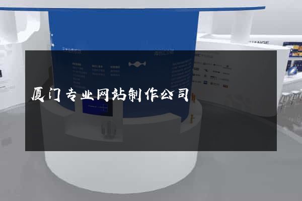 厦门专业网站制作公司