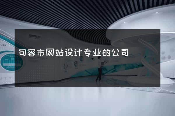 句容市网站设计专业的公司
