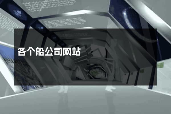 各个船公司网站