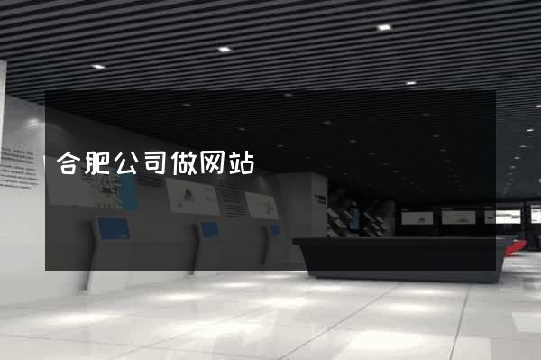 合肥公司做网站