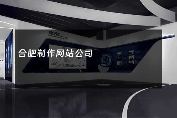 合肥制作网站公司